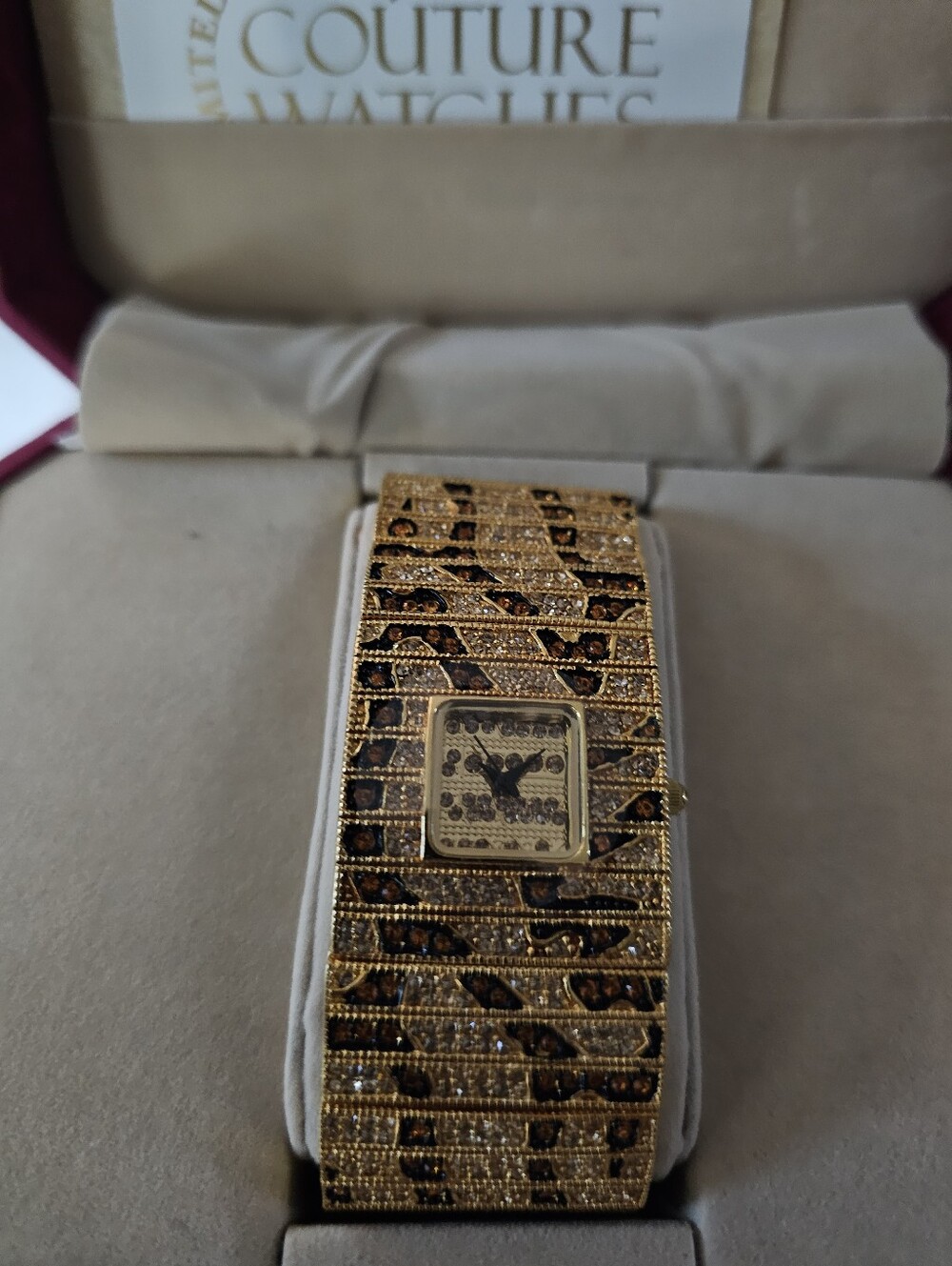 Couture Watch By Adrienne 95/5000 Leopard NIB Limited Edition